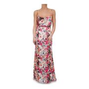 Maxi Jurken, Lange Bedrukte Jurk Guess , Multicolor , Dames