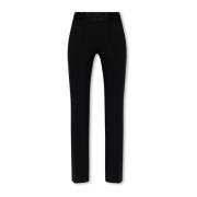 Plooivoorpantalon Helmut Lang , Black , Dames