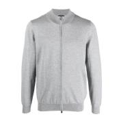 Grijze Lana Cardigan Hugo Boss , Gray , Heren