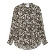 Bloemenprint Chemise - Maat 38, Zwart/Wit Isabel Marant , Multicolor ,...