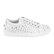 Leren sneakers met metalen sterren detail Jimmy Choo , White , Heren