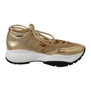 Gouden Mesh Leren Sneakers Jimmy Choo , Yellow , Dames