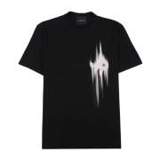 Logo T-shirt John Richmond , Black , Heren