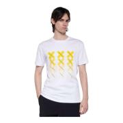 Regular T-shirt met contrasterende print en logo John Richmond , White...