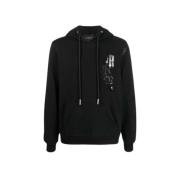 Hoodie met achterprint John Richmond , Black , Heren