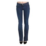Lage taille laars gesneden denim broek jeans Just Cavalli , Blue , Dam...