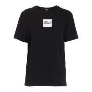 Zwarte Logo T-Shirt Upgrade Karl Lagerfeld , Black , Unisex