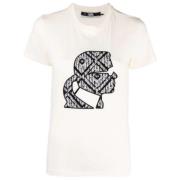 T-shirt Karl Lagerfeld , Beige , Dames