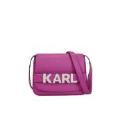 Kleine Crossbody Tas - Mauve Karl Lagerfeld , Purple , Dames