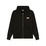 Urban Zip-through Sweatshirt Kenzo , Black , Heren
