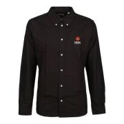 Bloem Crest Casual Overhemd Kenzo , Black , Heren