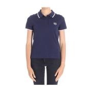 Blauwe Tiger Polo Shirt Kenzo , Blue , Dames