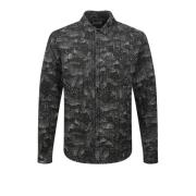 Gewatteerd Shirt Stijl Jas Kenzo , Black , Heren