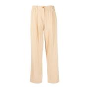 Beige Wijde Broek Kenzo , Beige , Dames