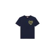 Retro-geïnspireerde Kenzo Heart T-shirts Kenzo , Black , Dames