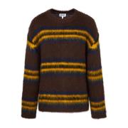 Wol Crewneck Sweater Kenzo , Brown , Heren