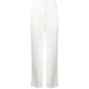 Straight Trousers Krizia , White , Dames