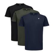 K-Way Heren T-Shirt - Comfort en Stijl K-Way , Multicolor , Heren