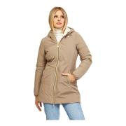 Omkeerbare Driekwartjas voor Dames K-Way , Beige , Dames