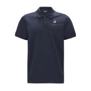 Comfortabele Stretch Polo Shirt K-Way , Blue , Heren