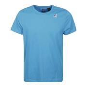 Edouard Logo Katoenen T-Shirt K-Way , Blue , Heren