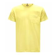 Stijlvol Geel T-Shirt voor Heren K-Way , Yellow , Heren