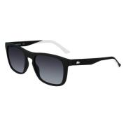 Minimalistische Zonnebril Zwart Wit Lacoste , Black , Heren