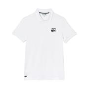 Stretch Mini Piqué Polo Shirt Lacoste , White , Heren