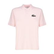 Roze Pique Katoenen T-shirts en Polos Lacoste , Pink , Heren