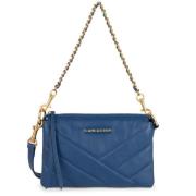 Soft Matelassè Petite Pochette in Blauw Lancaster , Blue , Dames