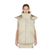 Oversized Puffer Gilet Marc Jacobs , Beige , Dames