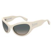 Sofisticated en Retro Zonnebrillencollectie Marc Jacobs , White , Dame...