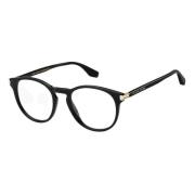 Zwarte Bril met Opvallend Design Marc Jacobs , Black , Dames