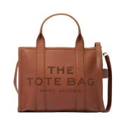 The Leather Medium Tote Bag Marc Jacobs , Brown , Dames