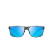 Vierkante Gepolariseerde Spiegelzonnebril voor Mannen Maui Jim , Blue ...