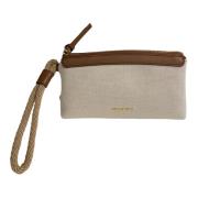 Clutch Tas Michael Kors , Beige , Dames