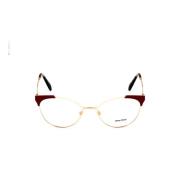 Metallic Cat-Eye Bril - Trendy Model Miu Miu , Multicolor , Dames