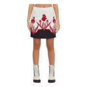 Minirok met Bloemendetail Moschino , Multicolor , Dames