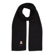 Teddy Bear Wollen Sjaal Moschino , Black , Dames