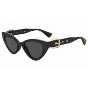 Stijlvolle zonnebril voor vrouwen Moschino , Black , Dames