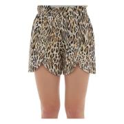 Casual Shorts, Bruin, 100% Katoen Moschino , Brown , Dames