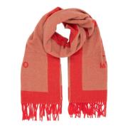 Wollen Sjaal, Blijf warm en stijlvol deze winter Moschino , Red , Dame...