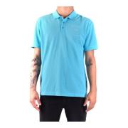 Koel en Comfortabel Polo Shirt Moschino , Blue , Heren