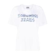 Jeans T-shirts en Polos Wit Moschino , White , Dames