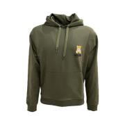 Elegante Heren Hoodie Moschino , Green , Heren