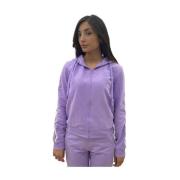 Zip-Through Sweatshirt Moschino , Purple , Dames