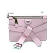 Stijlvolle Roze Leren Schoudertas Moschino , Pink , Dames