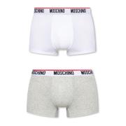 Merk boxershorts 2-pack Moschino , White , Heren