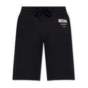 Shorts met logo Moschino , Black , Heren
