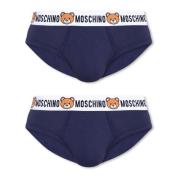 Twee-pack boxershorts Moschino , Blue , Heren